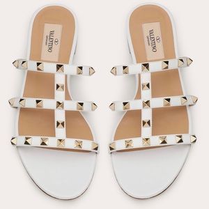 Valentino Rocktsud Flat Slide Sandal